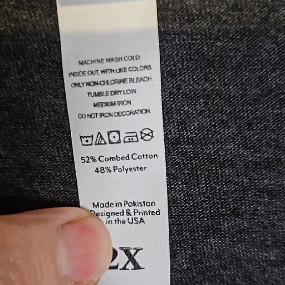 Apparel Lif, Black and gray animal print Graphic ladies Shirt size 2X - Picture 5 of 8